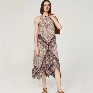 ROSETTA GETTY | Floral Sleeveless Handkerchief Skirt Midi Dress Women’s Size S